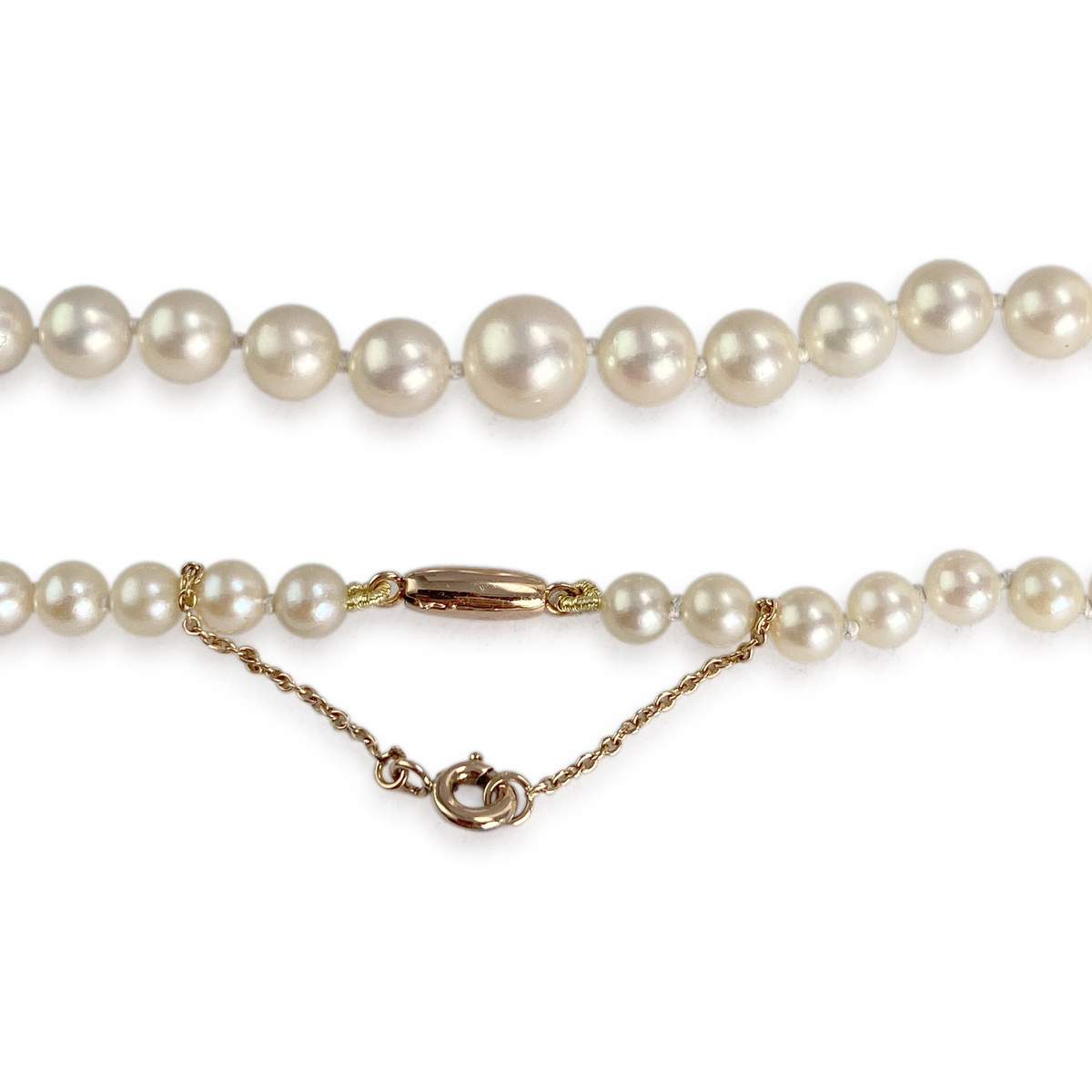 Collier d'occasion or 750 jaune perle de culture - vue 3
