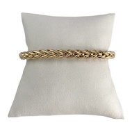 Tweedehands armband in 750 geel goud, palmboom schakel