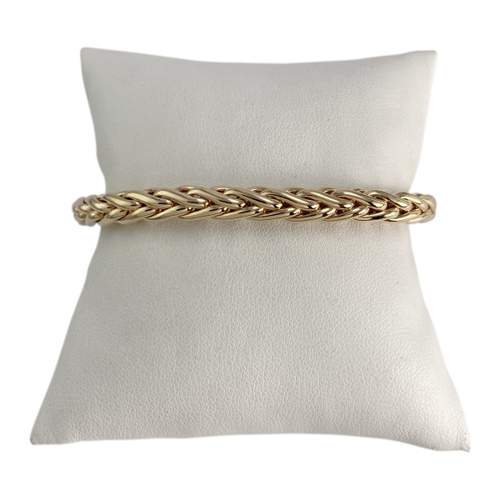 Bracelet d'occasion or 750 jaune maille palmier
