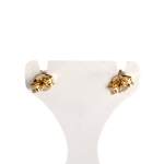 Boucles d'oreilles d'occasion or 750 jaune zirconias - vue 3
