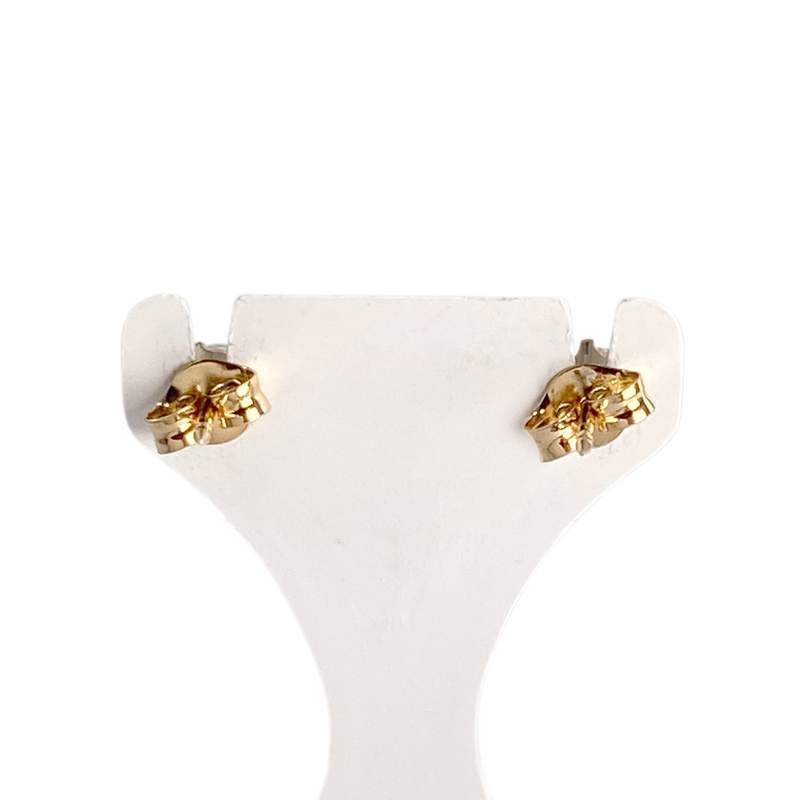 Boucles d'oreilles d'occasion or 750 jaune zirconias - vue 3