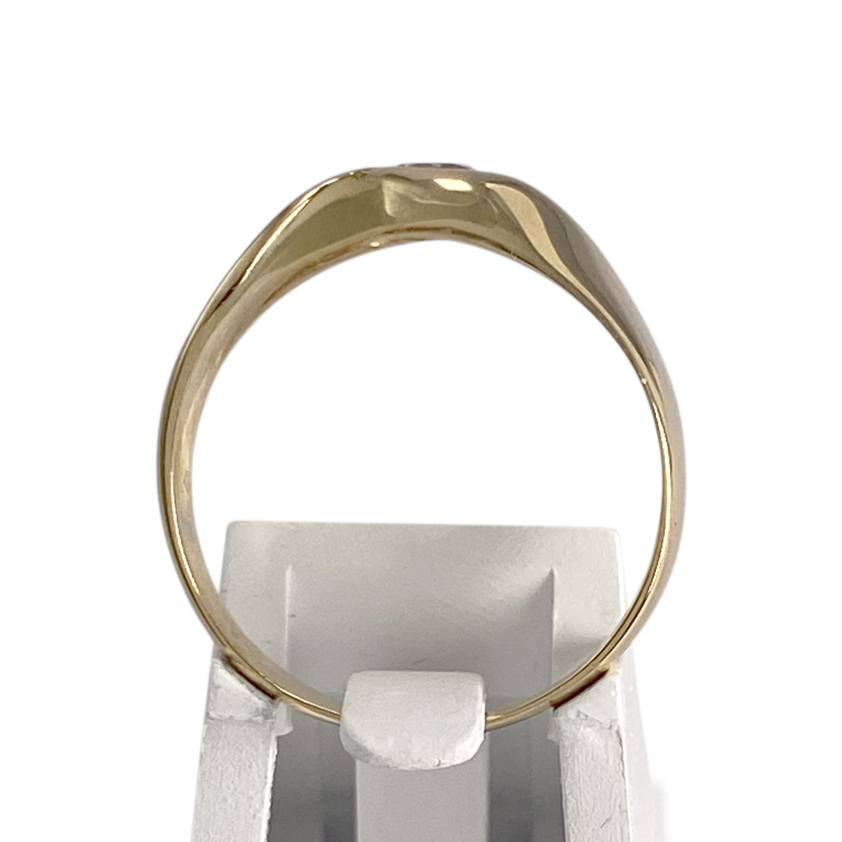 Solitaire d'occasion or 750 jaune zirconia - vue 3