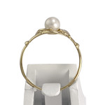 Bague d'occasion  or 750 2 tons perle de culture - vue 3