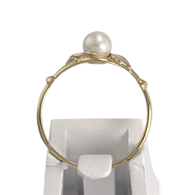 Bague d'occasion  or 750 2 tons perle de culture - vue 3