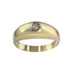 Bague d'occasion or 750 2 tons diamant - vue 1