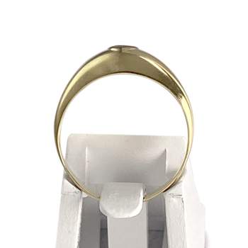 Tweedehands gouden 750 2 toon diamanten ring