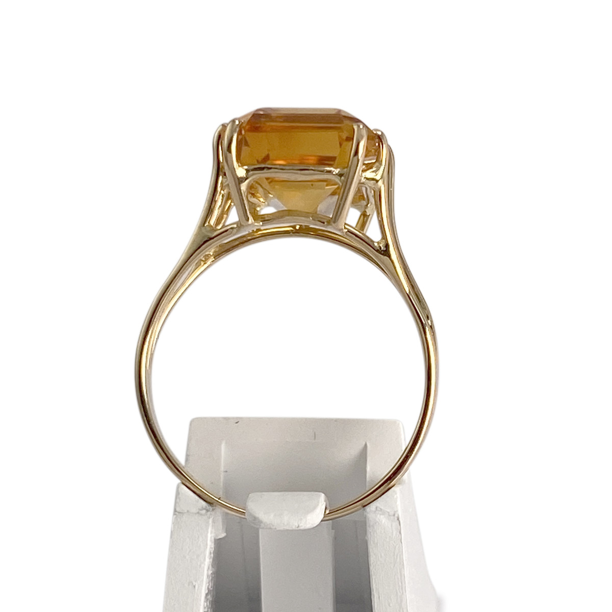 Bague d'occasion or 750 jaune citrine - vue 3