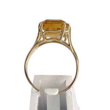 Tweedehands 750 gouden citrien ring