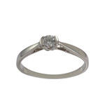 Bague d'occasion or 750 blanc diamant - vue 1