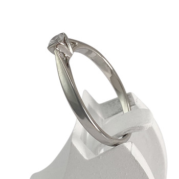 Bague d'occasion or 750 blanc diamant