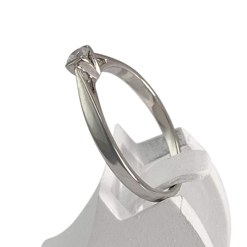 Bague d'occasion or 750 blanc diamant - vue 2