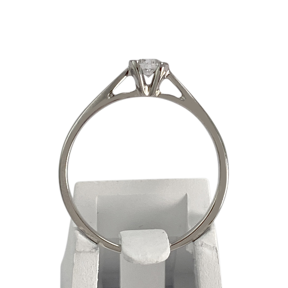 Bague d'occasion or 750 blanc diamant - vue 3