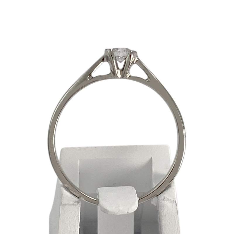 Bague d'occasion or 750 blanc diamant - vue 3