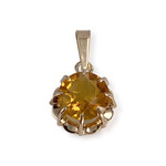 Pendentif d'occasion or 750 jaune citrine - vue 1