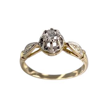 Solitaire d'occasion 2 ors 750 diamants