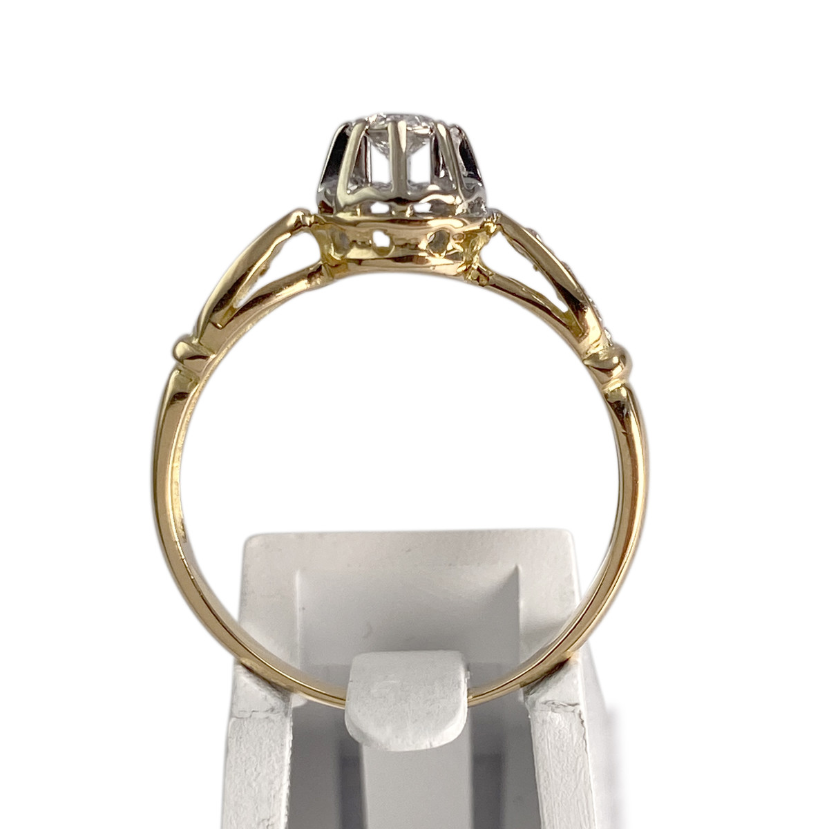Solitaire d'occasion 2 ors 750 diamants - vue 3