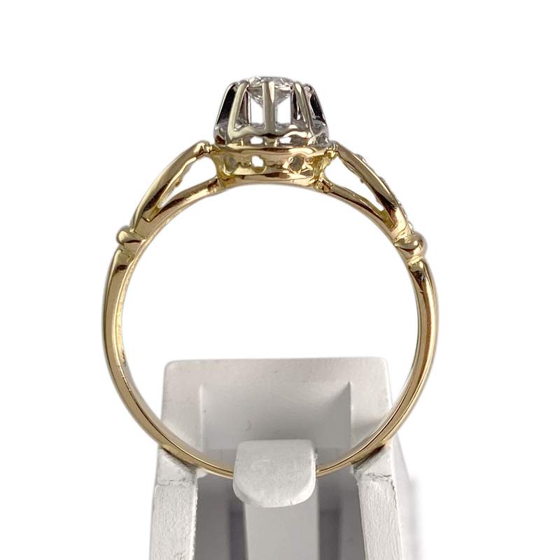 Solitaire d'occasion 2 ors 750 diamants - vue 3