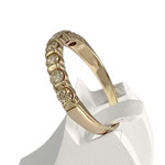 Bague d'occasion or 750 jaune diamants - vue 2