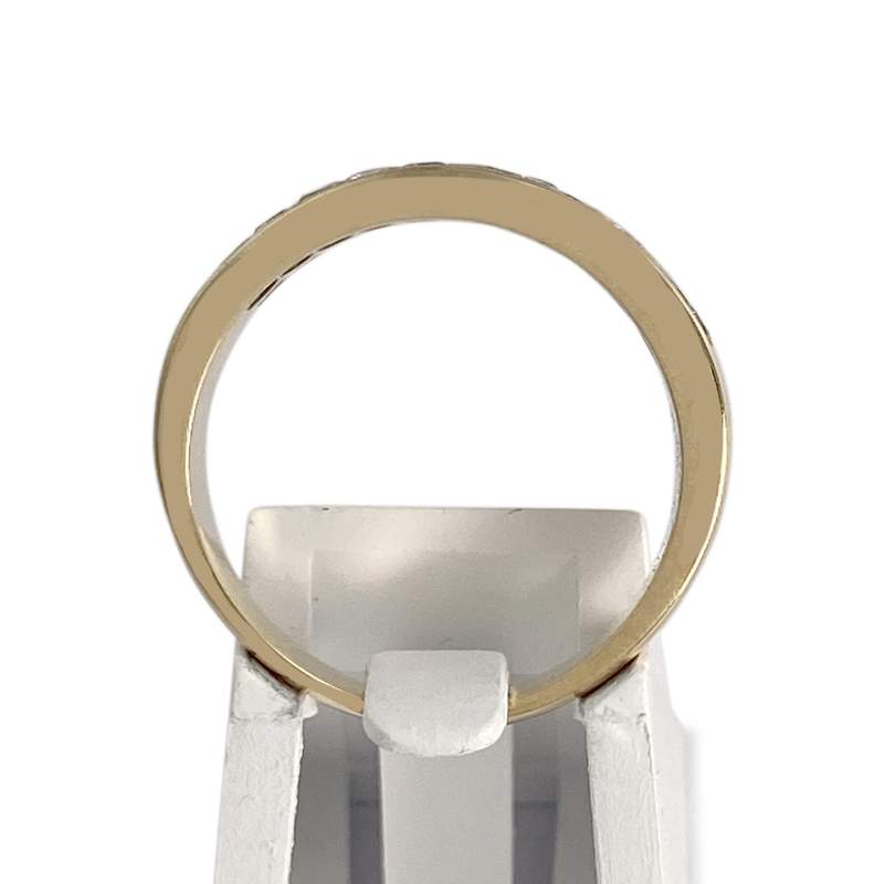 Bague d'occasion or 750 jaune diamants - vue 3