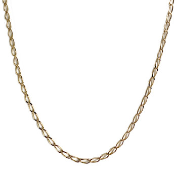 Tweedehands ketting van 750 geelgoud met paardenmotief, 55 cm