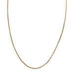 Chaîne d'occasion or 750 jaune maille forçat 53.5 cm - vue 1
