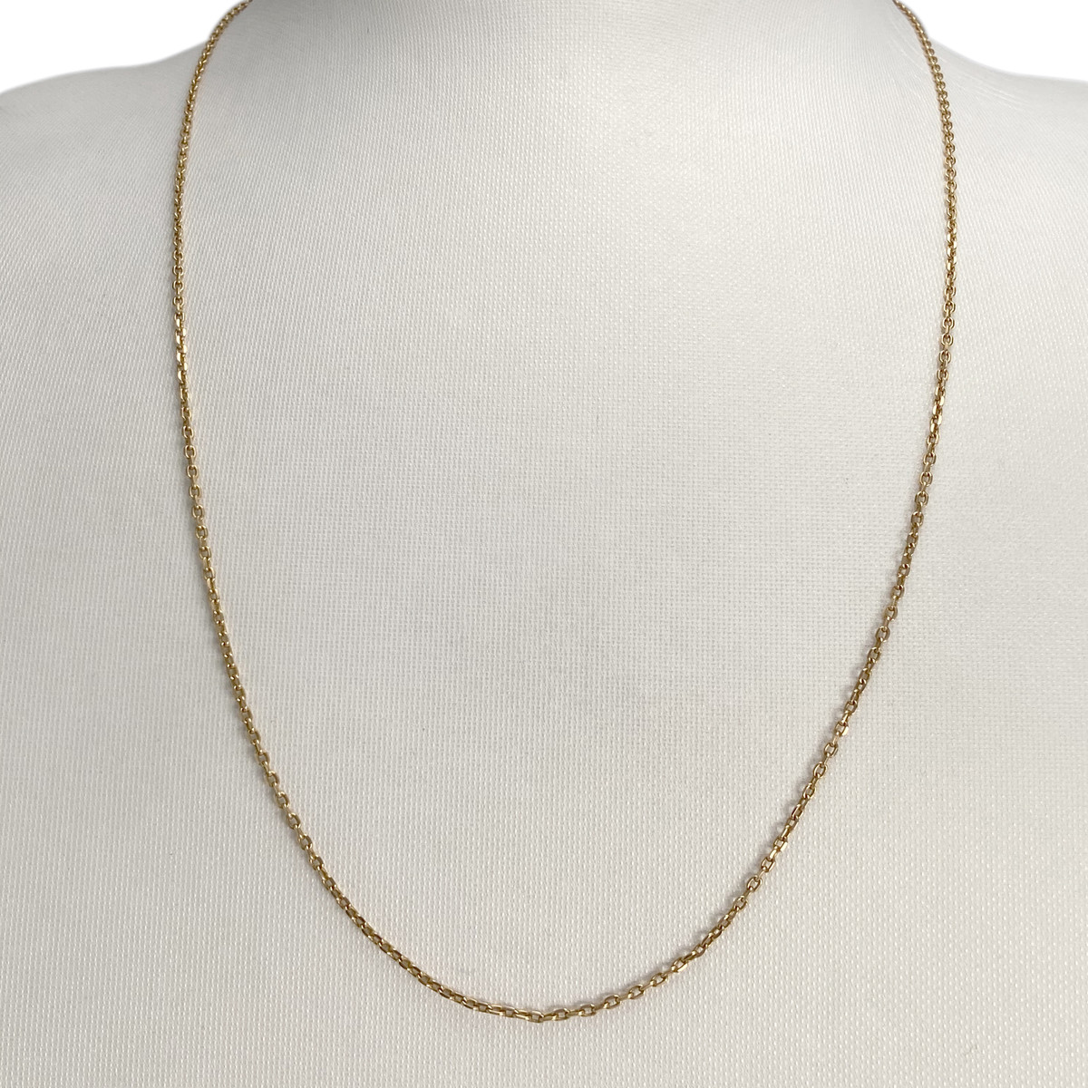 Chaîne d'occasion or 750 jaune maille forçat 53.5 cm - vue 2