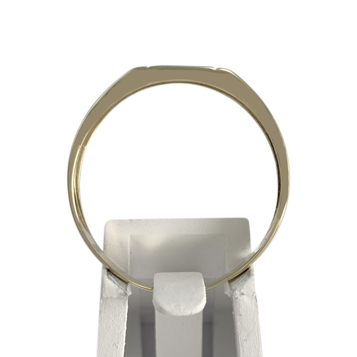 Chevalière d'occasion  or 375 2 tons diamant - vue 3