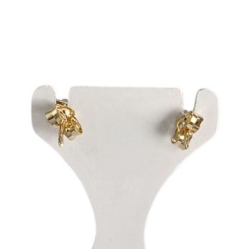 Boucles d'oreilles d'occasion  or 750 2tons saphirs