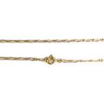 Chaîne d'occasion or 750 jaune maille cheval et alternée 38,5 cm - vue 3