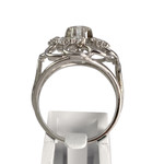 Bague d'occasion or 750 blanc diamants - vue 3