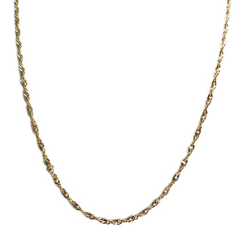 Chaîne d'occasion or 750 jaune maille torsadée 46 cm