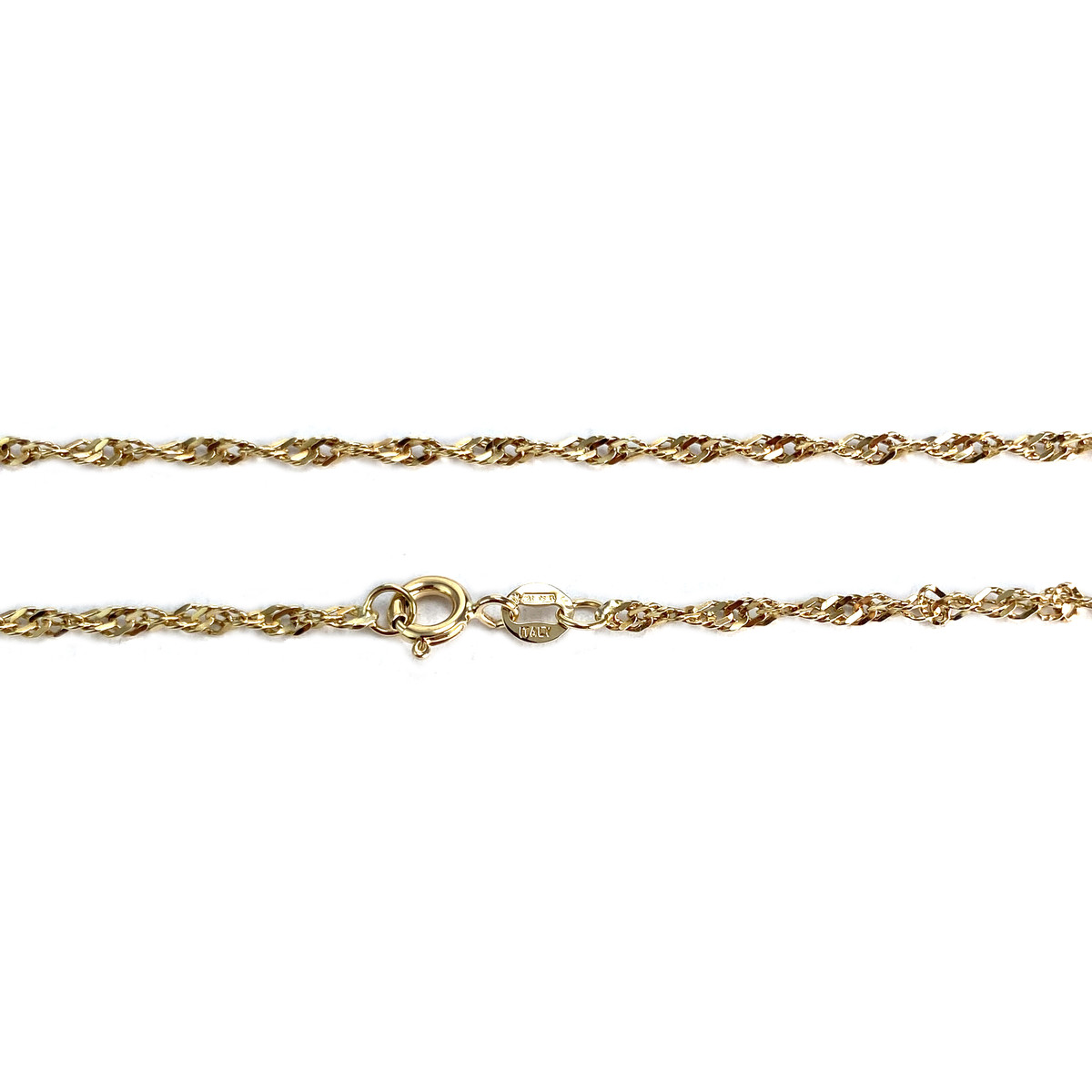 Chaîne d'occasion or 750 jaune maille torsadée 46 cm - vue 3