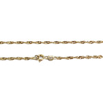 Chaîne d'occasion or 750 jaune maille torsadée 46 cm - vue 3