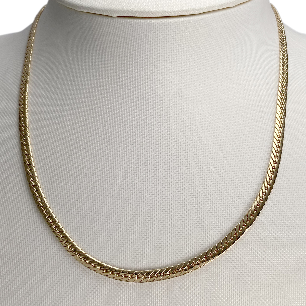 Collier d'occasion or 750 jaune maille anglaise - vue 2