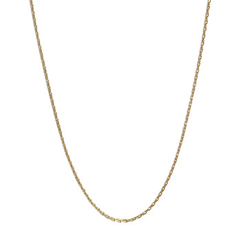 Chaîne d'occasion or 750 jaune maille forcat 63 cm