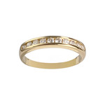 Bague d'occasion or 750 jaune diamants - vue 1