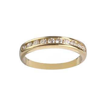 Bague d'occasion or 750 jaune diamants