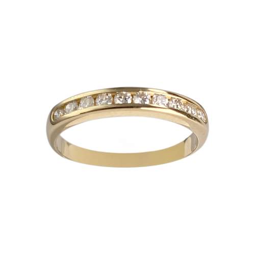 Bague d'occasion or 750 jaune diamants