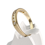 Bague d'occasion or 750 jaune diamants - vue 2