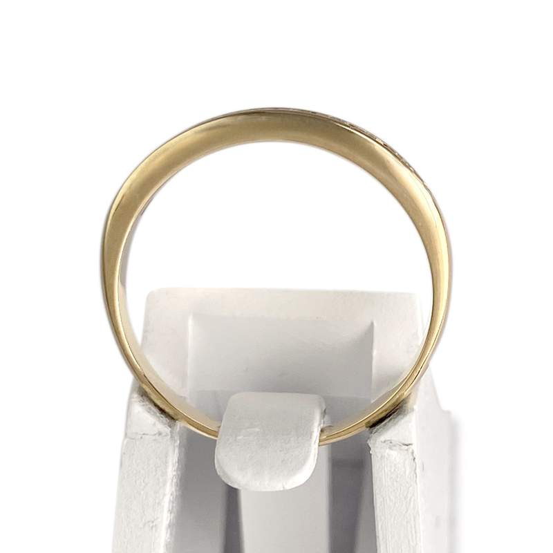Bague d'occasion or 750 jaune diamants - vue 3