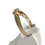 Solitaire d'occasion or 750 jaune diamant - vue 2