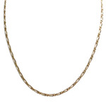 Used 750 yellow gold horse-link chain, 50 cm - view 1