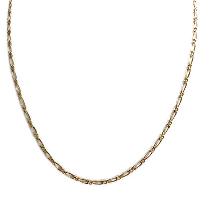 Used 750 yellow gold horse-link chain, 50 cm - view 1