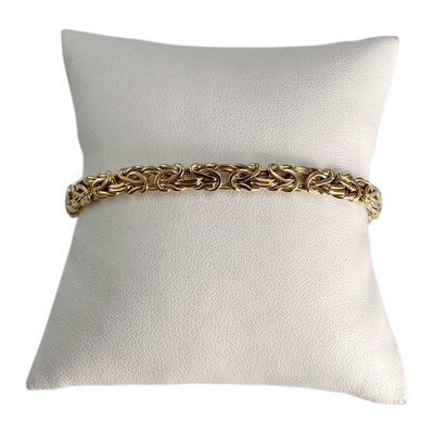 Bracelet d'occasion or 750 jaune maille royale