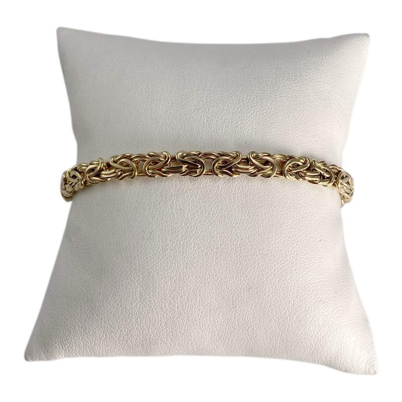 Bracelet d'occasion or 750 jaune maille royale - vue 1
