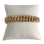 Bracelet d'occasion or 750 jaune maille américaine - vue 1