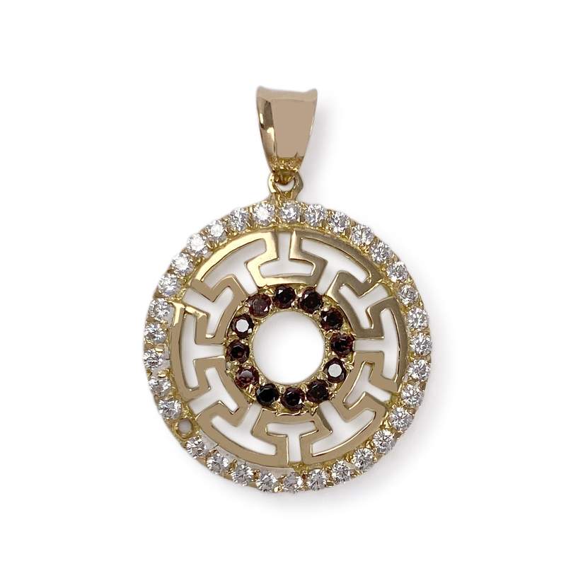 Pendentif d'occasion or 750 jaunezirconias - vue 1