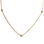Collier d'occasion or 750 jaune maille torsadée - vue 1