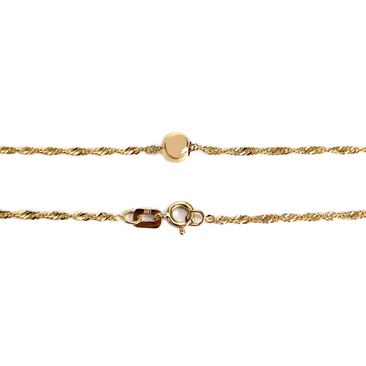 Collier d'occasion or 750 jaune maille torsadée - vue 3