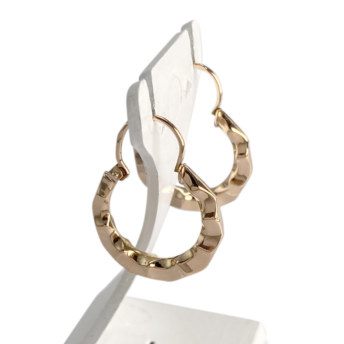 Créoles d'occasion or 750 jaune - vue 2